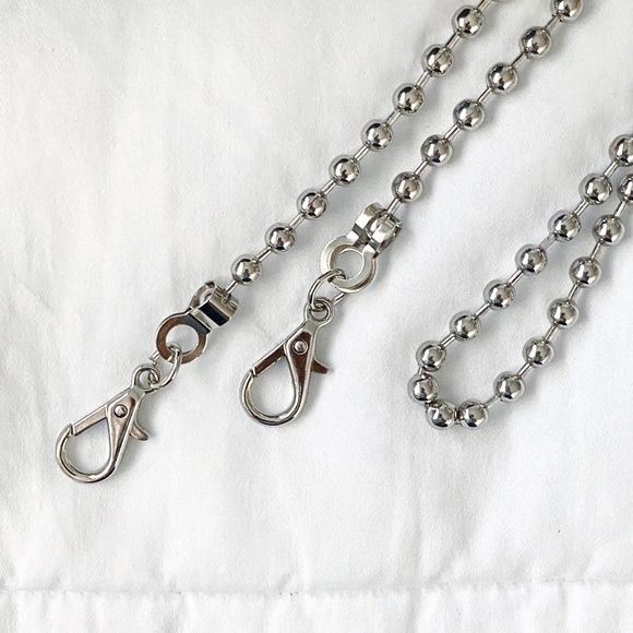 Crossbody / Shoulder Replacement Bead Chain Strap in Silver - Picture 4 of 7